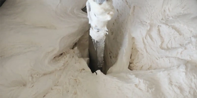 Después de amasar la masa