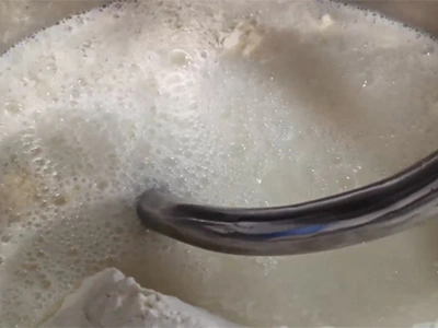 Después de amasar la masa