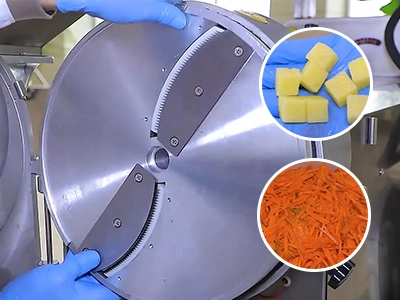 Cortadora de verduras multifuncional (doble cabezal), DQC101